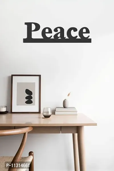 Dreamkraft Peace a Peacefull Message Wooden Cut Out Wall Plaque Wall Decoaration Sign Perfect for Living Room Bed Room Wall Decoration or Gifting-thumb0