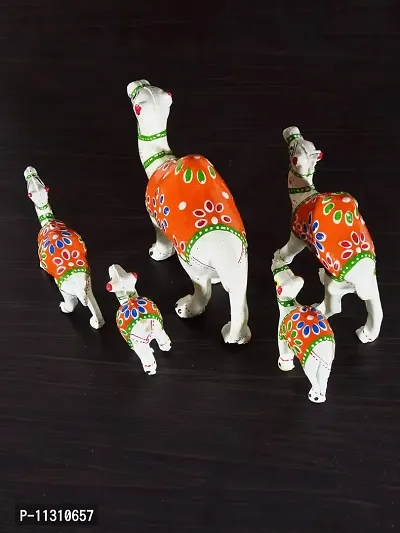 DreamKraft Handcrafted Set of 5 Showpiece Camel for Decoration and Gift Purpose (12X12CM,10X 10CM,8X8,7X6,5X5CM)-thumb4