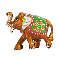 DreamKraft HandCrafted Showpiece Elephant (Multicolor, Set of 3 )-thumb3