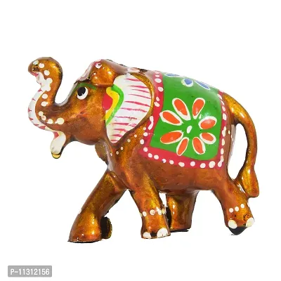 DreamKraft HandCrafted Showpiece Elephant (Multicolor, Set of 3 )-thumb4