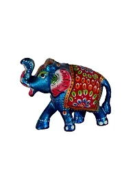 DreamKraft Handcrafted Set of 3 Embos Showpiece Elephant for Decoration and Gift Purpose-thumb2