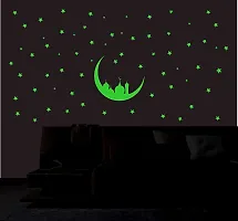 DreamKraft Glow in The Dark Decorative Radium Vinyl Cartoon Sticker (Green, 20x17 cm)-thumb1