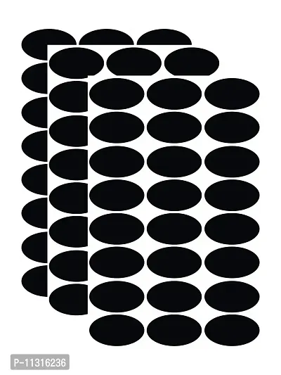 Monk Wish Waterproof Chalkboard Label Stickers for Storage Organizer (Black, 72 Piece)-thumb0