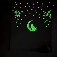 Monk wish Glow in The Dark Decorative Radium Sticker (Green, 25x25 cm)-thumb1