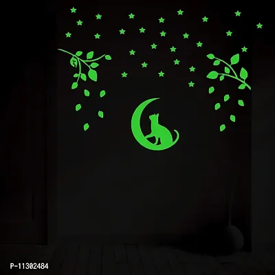 Monk wish Glow in The Dark Decorative Radium Sticker (Green, 25x25 cm)-thumb2