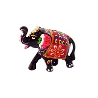 DreamKraft HandCrafted Set of 3 Showpiece Elephant For Decoration And Gift Purpose (Black)-thumb2