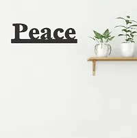 Dreamkraft Peace a Peacefull Message Wooden Cut Out Wall Plaque Wall Decoaration Sign Perfect for Living Room Bed Room Wall Decoration or Gifting-thumb1