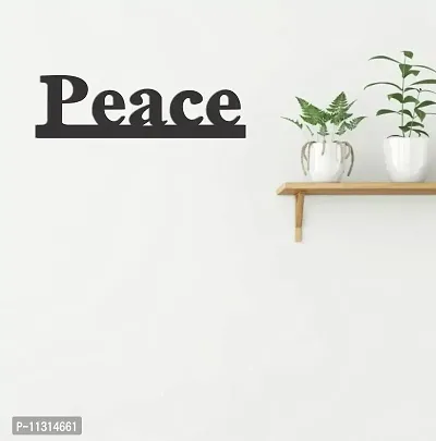 Dreamkraft Peace a Peacefull Message Wooden Cut Out Wall Plaque Wall Decoaration Sign Perfect for Living Room Bed Room Wall Decoration or Gifting-thumb2