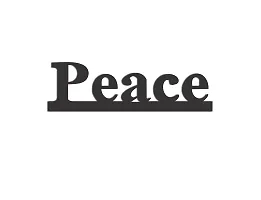 Dreamkraft Peace a Peacefull Message Wooden Cut Out Wall Plaque Wall Decoaration Sign Perfect for Living Room Bed Room Wall Decoration or Gifting-thumb2