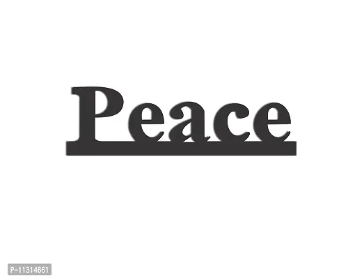 Dreamkraft Peace a Peacefull Message Wooden Cut Out Wall Plaque Wall Decoaration Sign Perfect for Living Room Bed Room Wall Decoration or Gifting-thumb3