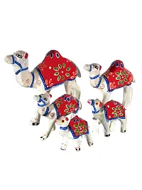 DreamKraft HandCrafted Set of 5 Showpiece Camel For Decoration And Gift Purpose (12X12CM ,10X 10CM ,8X8 ,7X6 ,5X5CM)-thumb2