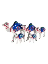 DreamKraft HandCrafted Set of 5 Showpiece Camel For Decoration And Gift Purpose (12X12CM ,10X 10CM ,8X 8 ,7X6 ,5X5CM)-thumb2