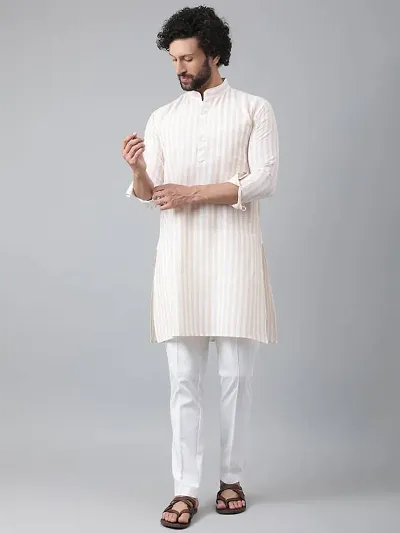 Reliable Striped Kurtas For Men