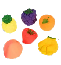 Fruit Chu Chu Toys Baby Bath Toys for Kids Swimming Water Toys Best Gift for Infant New Born Baby Toy Kids Colorful Fruits  Toys Toddlers,6 pcs-thumb1