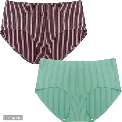 Buy Dressably Pack of 2 Women's Seamless Hipster Ice Silk Pantes