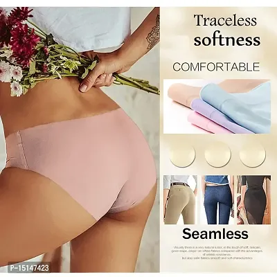 Buy Women's Seamless Hipster  Lycra Cotton Ice Silk Panty