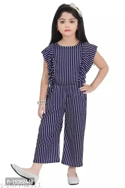 Girls Knee Length Party Jumpsuit-thumb0