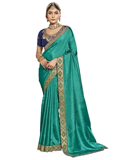 Stylish Fancy Designer Silk Saree With Blouse Piece For Women