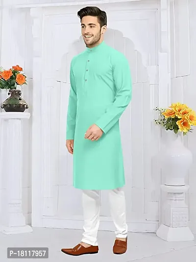 Stylish Men Kurtas , Fashi MenS Cotton Straight Kurta-thumb0