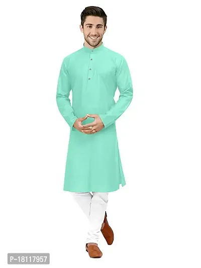 Stylish Men Kurtas , Fashi MenS Cotton Straight Kurta-thumb3