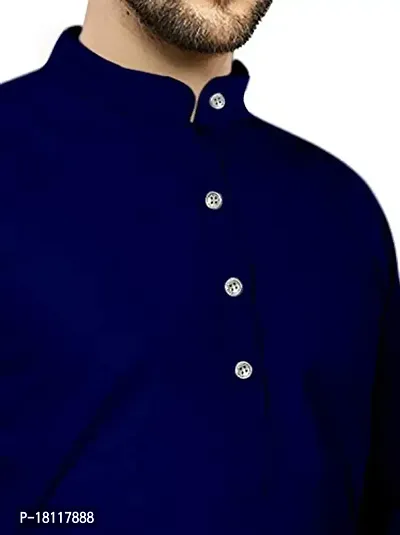 Stylish Men Kurtas , Fashi MenS Cotton Straight Kurta-thumb5