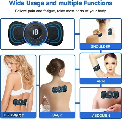 Body Massager,Wireless Portable Neck Massager with 8 Modes and 19 Strength Levels Rechargeable Pain Relief EMS Massage Machine for Shoulder,Arms,Legs,Back Pain for Men and Women.-thumb4