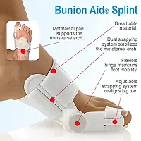 Toe Straightener Bunion Corrector Splint with Toe Fracture Support and Foot Support for Pain Relief-thumb3