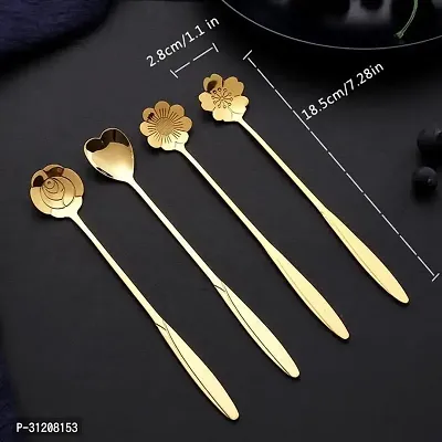 Desert Spoon Set Long Handle (4 spoons)-thumb0