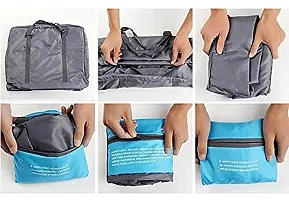 Foldable Polyester Travel Duffle Bag 32 L Waterproof Foldable Travel Storage Bag (Assorted color)-thumb1