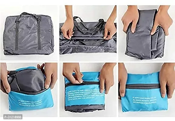 Foldable Polyester Travel Duffle Bag 32 L Waterproof Foldable Travel Storage Bag (Assorted color)-thumb2