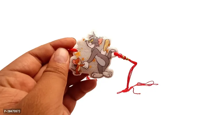 Tom n Jerry Glitter rakhi for Kids-thumb2