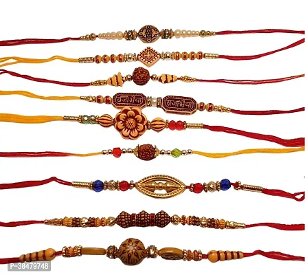 Nine Desginer Rakhi Set for Brother-thumb0