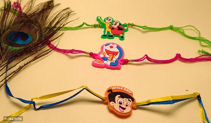 MotuPatlu, Dora, Bheem cartoon rakhi for Kids-thumb0