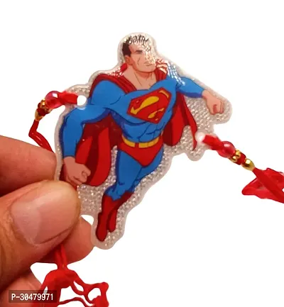 Super Man Glitter rakhi for Kids