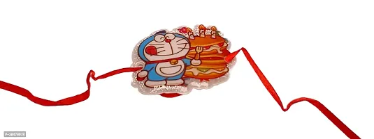 Doramon Glitter rakhi for Kids-thumb0