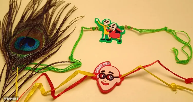 Motupatlu And Patlu Cartoon Rakhi For Kids Pack Of 2