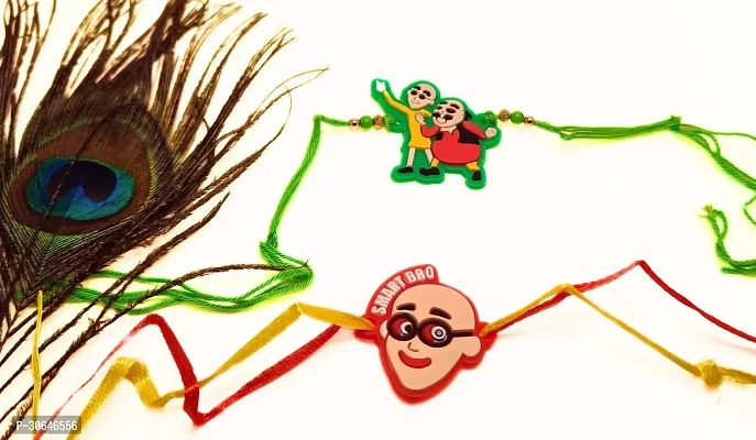 Motupatlu And Patlu Cartoon Rakhi For Kids Pack Of 2-thumb2