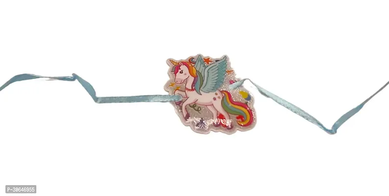 Unicorn Glitter Rakhi For Kids Pack Of 1-thumb0