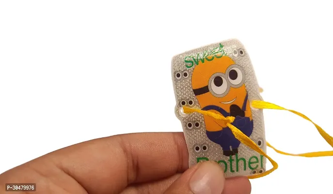 Minion Glitter rakhi for Kids-thumb2