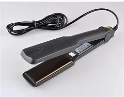 PROFESSIONAL KM-329 BLACK HAIR STRAIGHTENER-thumb1