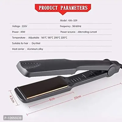 PROFESSIONAL KM-329 BLACK HAIR STRAIGHTENER-thumb5