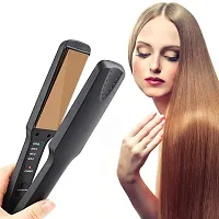 PROFESSIONAL KM-329 BLACK HAIR STRAIGHTENER-thumb2