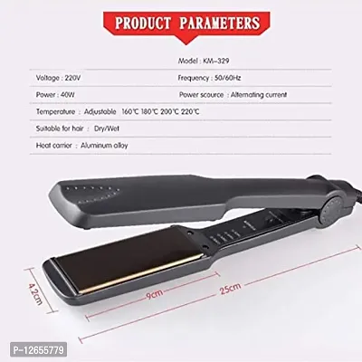 HAIR STRAIGHTENER KM-329 Hair Straightener  (Black)-thumb4