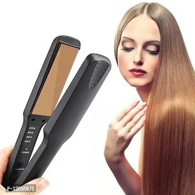 Pro KM-329 Hair Straightener  (Black)