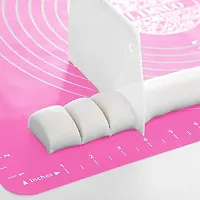 Silicone Baking Mat Roti mat Silicone Chapati Atta Kneading Mat Non-Stick Fondant Rolling Mat Stretchable for Kitchen-thumb1