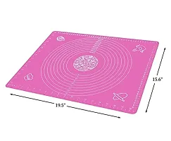 Silicone Baking Mat Roti mat Silicone Chapati Atta Kneading Mat Non-Stick Fondant Rolling Mat Stretchable for Kitchen-thumb3