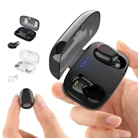 in-Ear  Bluetooth L-21 Earbuds Bluetooth Headset with Chaging Case (with Mic)-thumb3