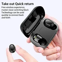 L21 TWS Bluetooth Earphones Wireless Headphones HiFi Sounds Handsfree Earbuds Bluetooth Headset (Black, True Wireless)-thumb3