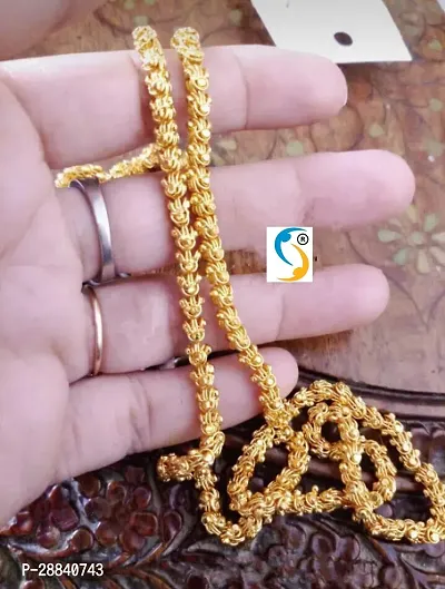 Designer Golden Brass Gold Plated Chain