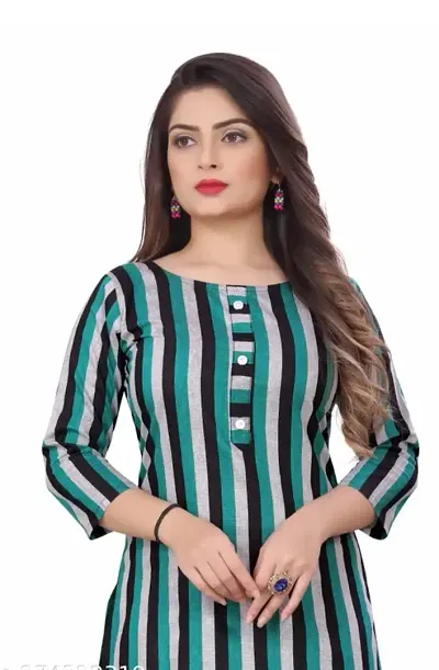 Stylish Cotton Straight Printed Kurti